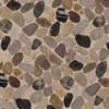 Msi Mix River Rock SAMPLE Tumbled Marble Mesh-Mounted Mosaic Tile ZOR-MD-0443-SAM